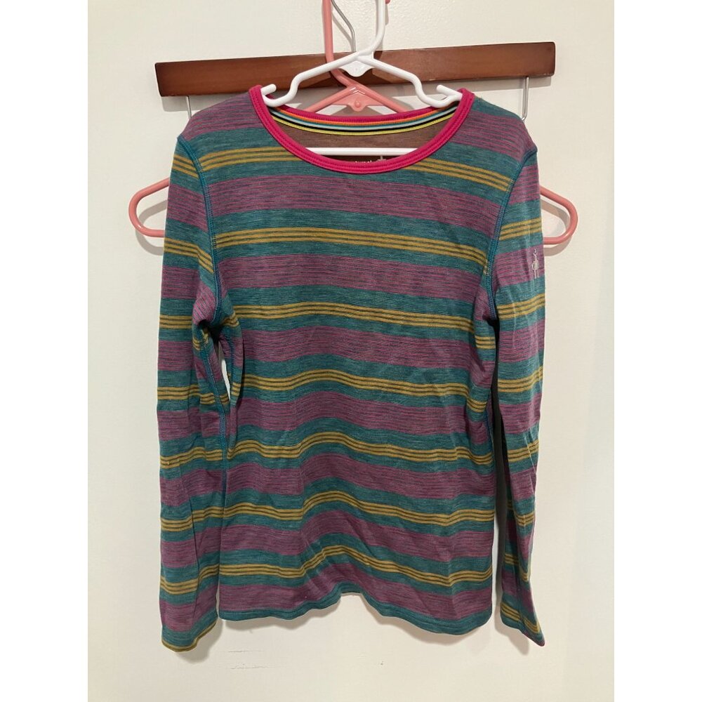 Smartwool Kids Classic Thermal Merino Base Layer Crew, Multicolor, XL